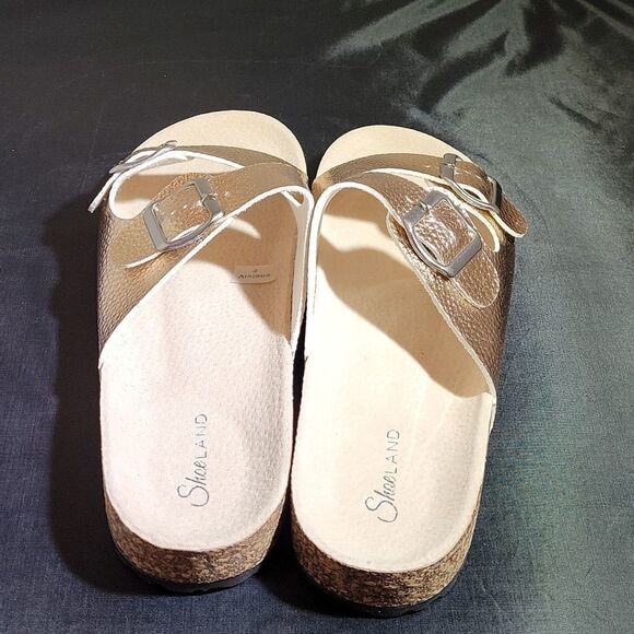 BRAND NEW SHOE LAND VIVIANA ROSE GOLD SANDAL - Picture 11 of 15